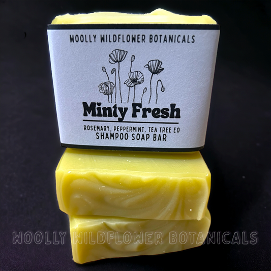 MINTY FRESH- organic shampoo bar soap