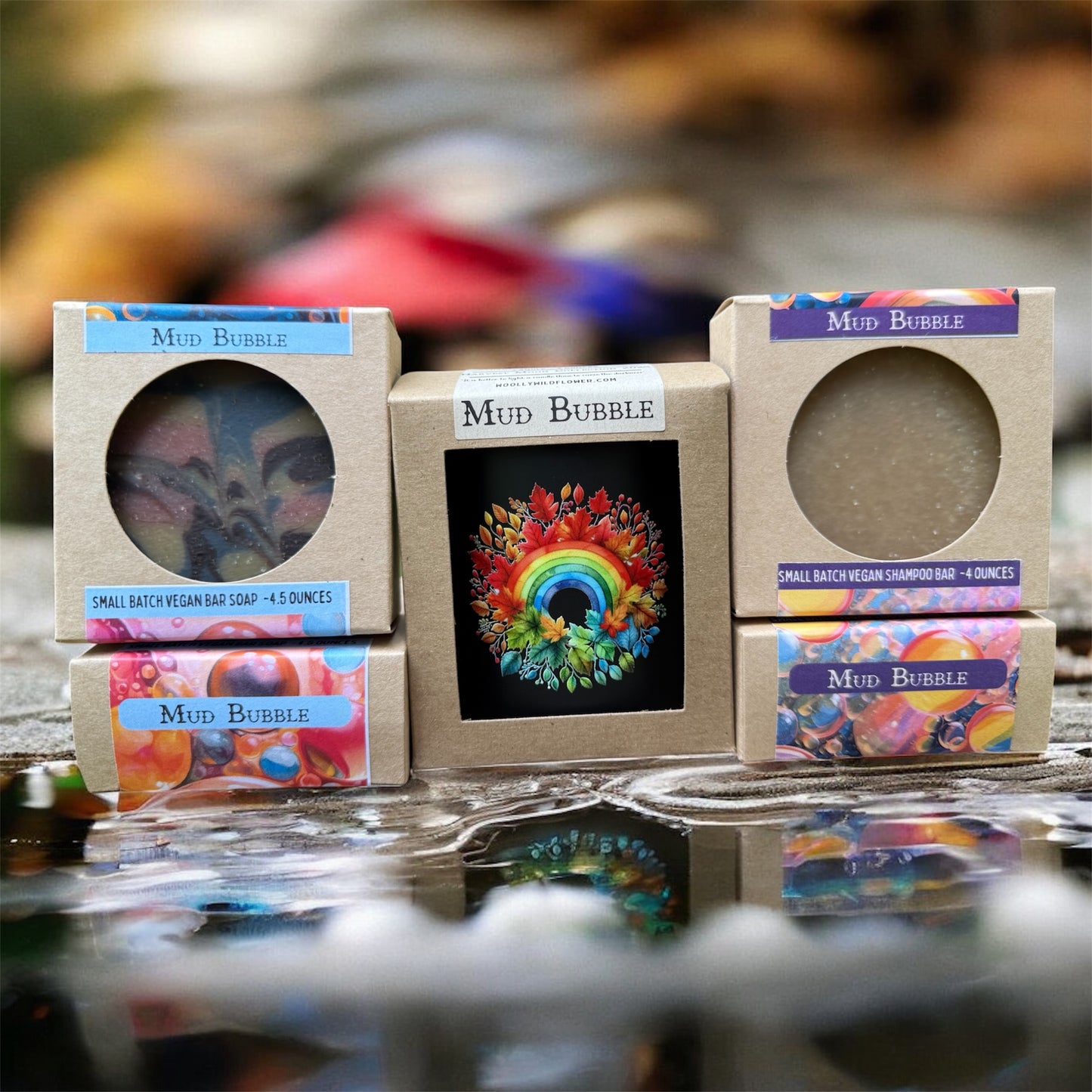 MUD BUBBLE vegan shampoo bar