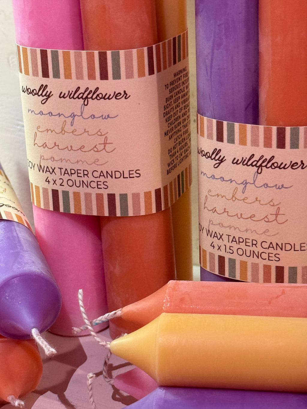 Candles: 4 taper set