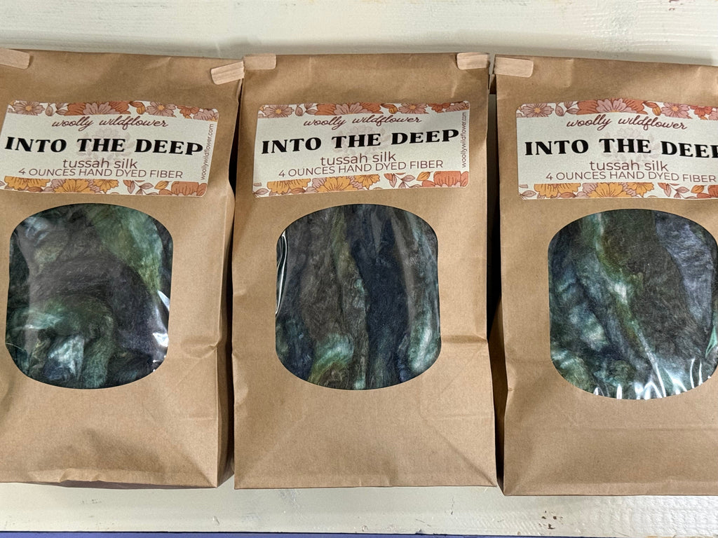 INTO THE DEEP Tussah silk fiber