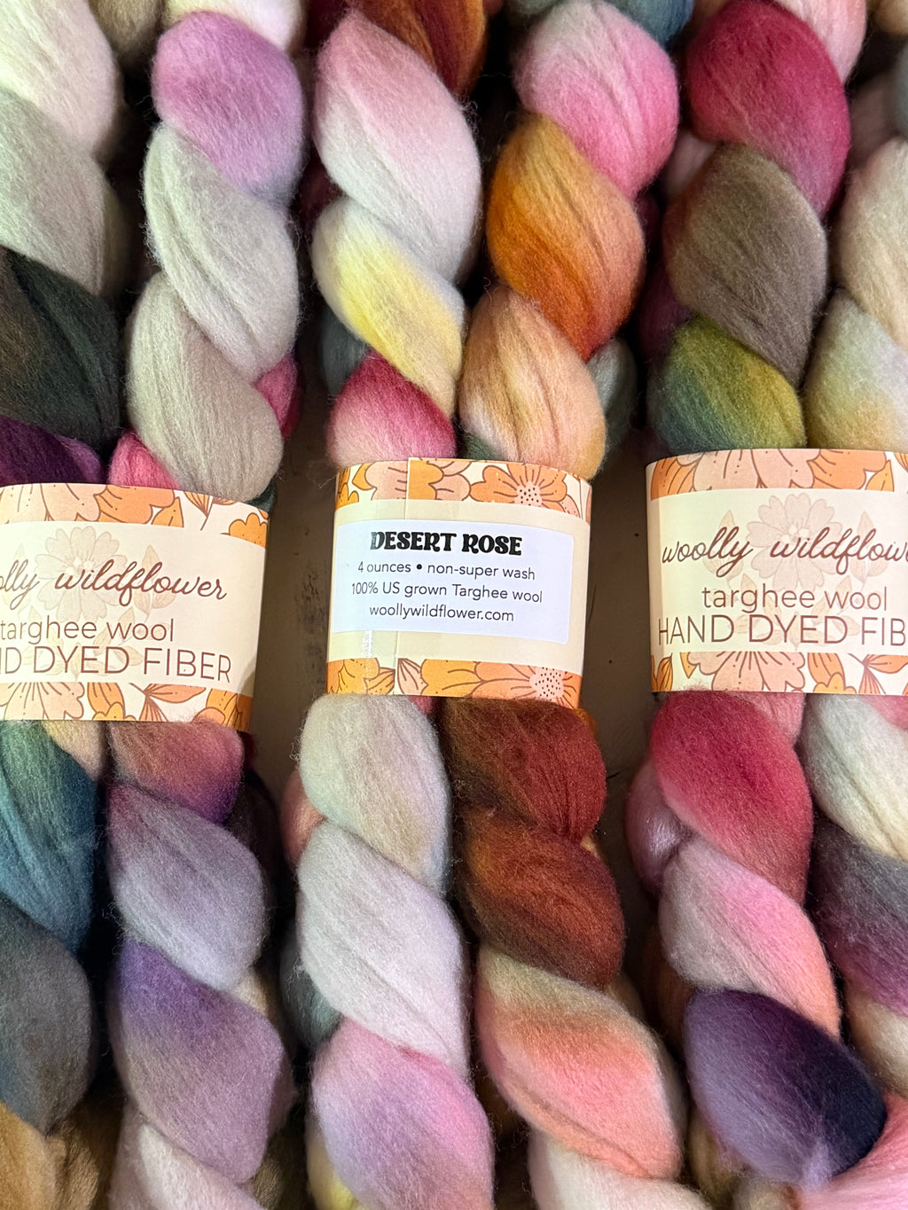 DESERT ROSE Targhee fiber