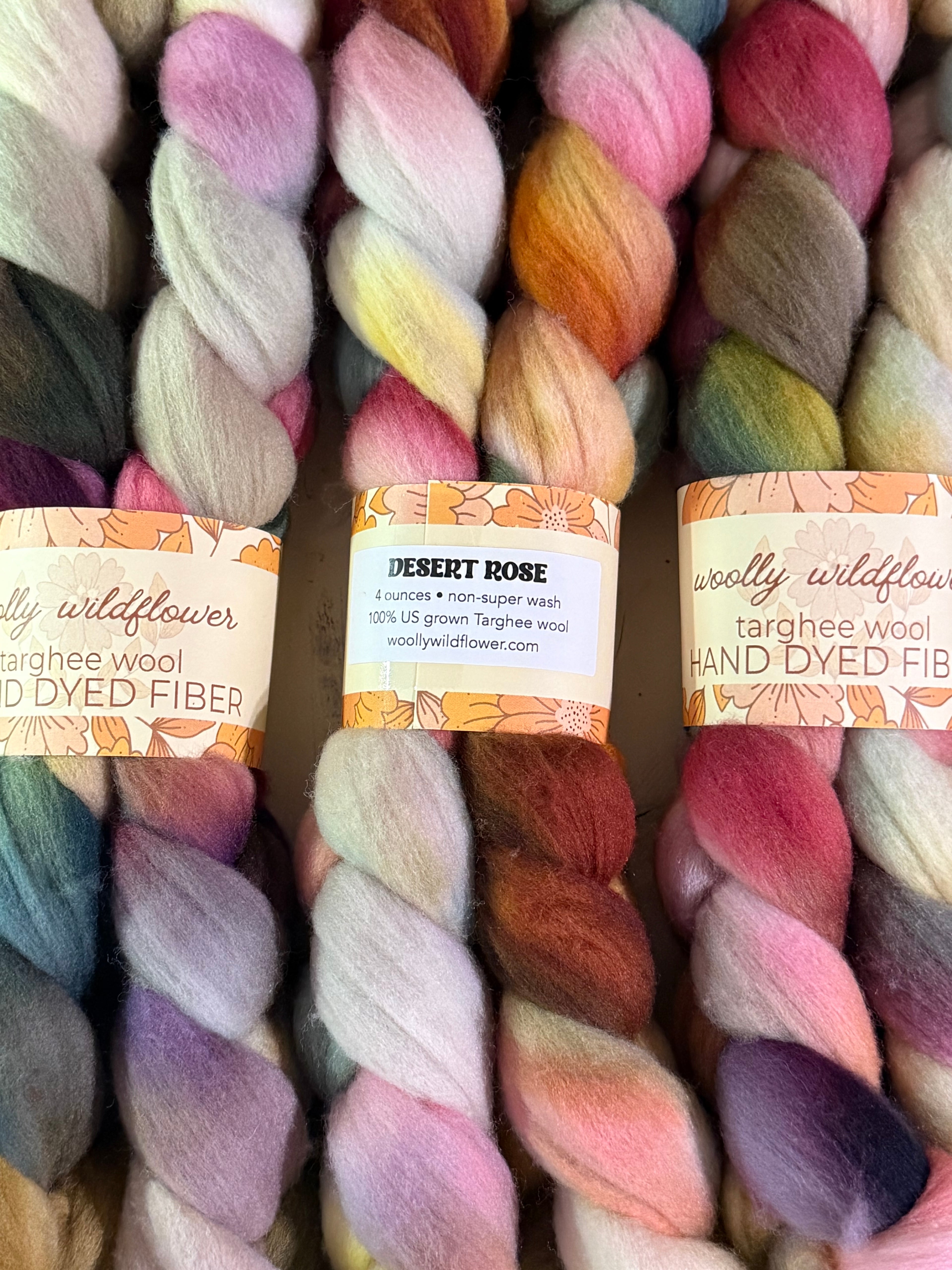 DESERT ROSE Targhee fiber