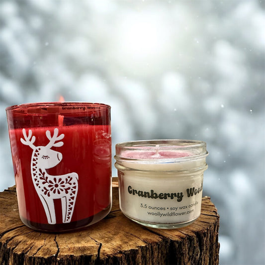 CRANBERRY WOODS soy wax candle