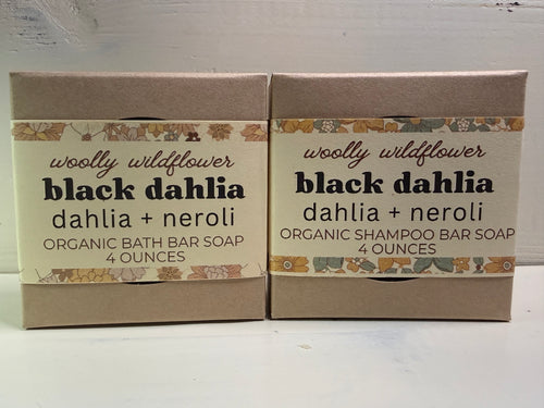 BLACK DAHLIA organic shampoo bar soap