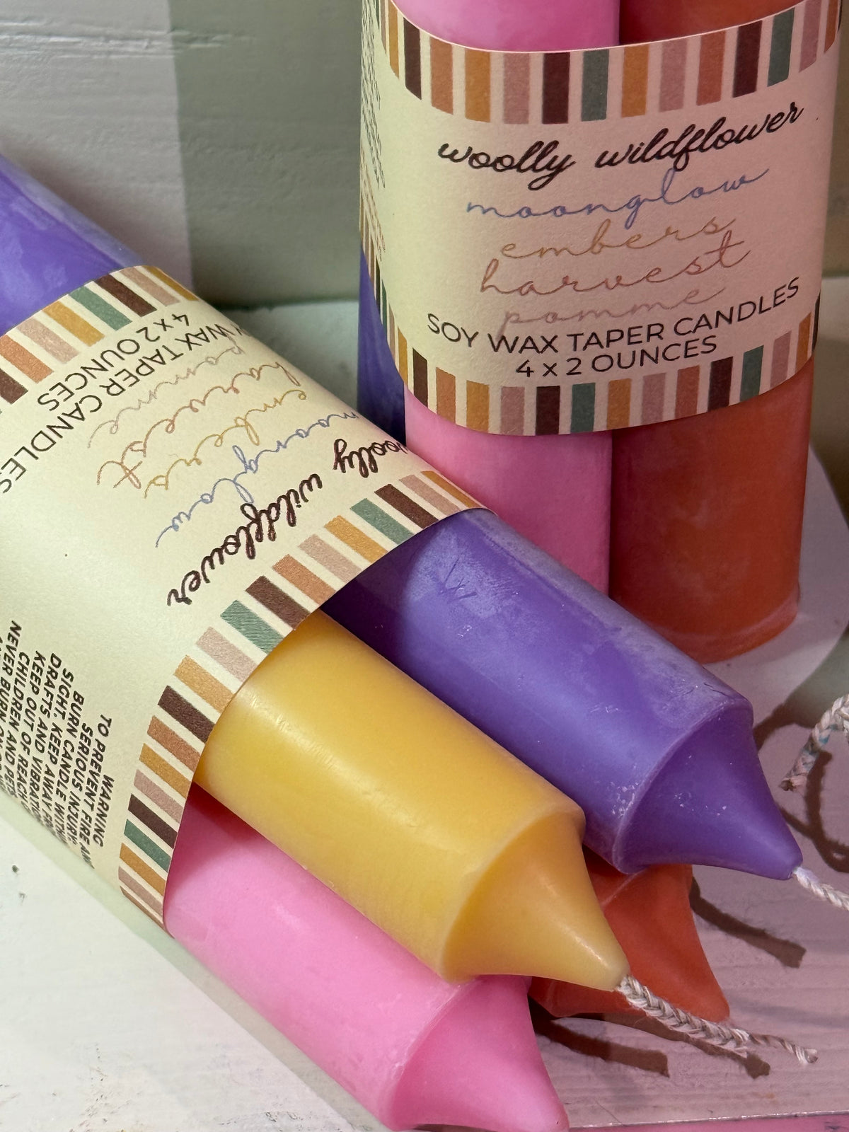 Candles: 4 taper set