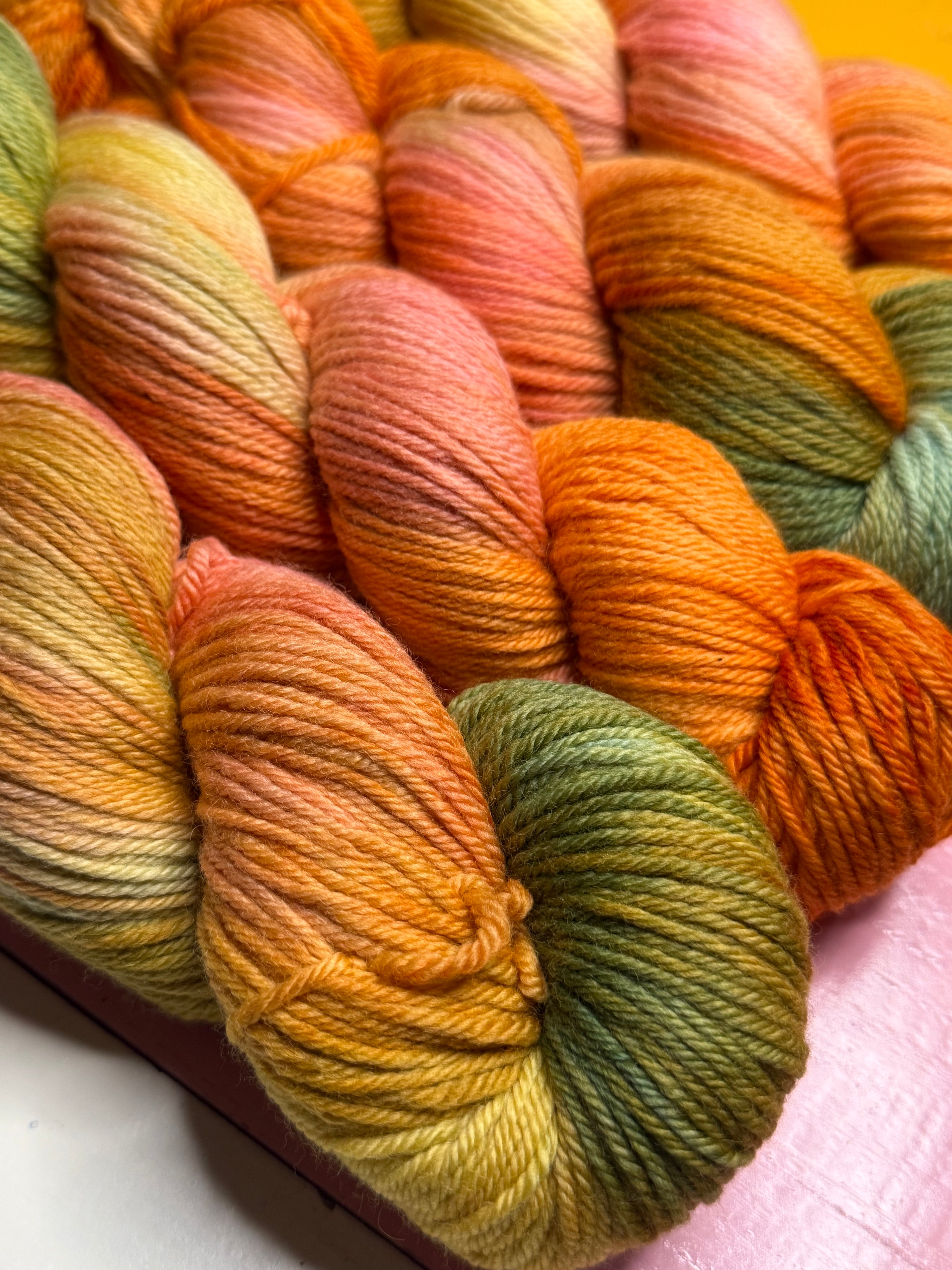 SONORAN SUNSET organic Merino worsted yarn