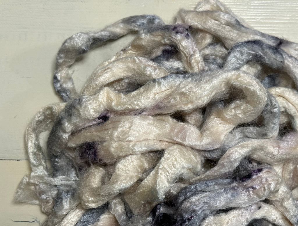 RESTING BIRCH FACE Tussah silk fiber