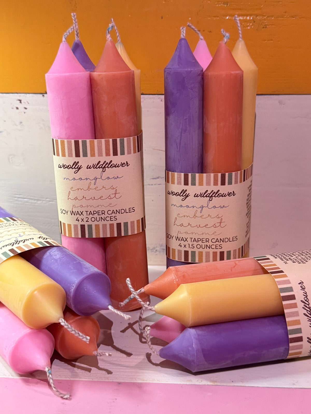 Candles: 4 taper set