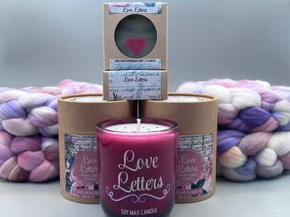 LOVE LETTERS soy wax candle
