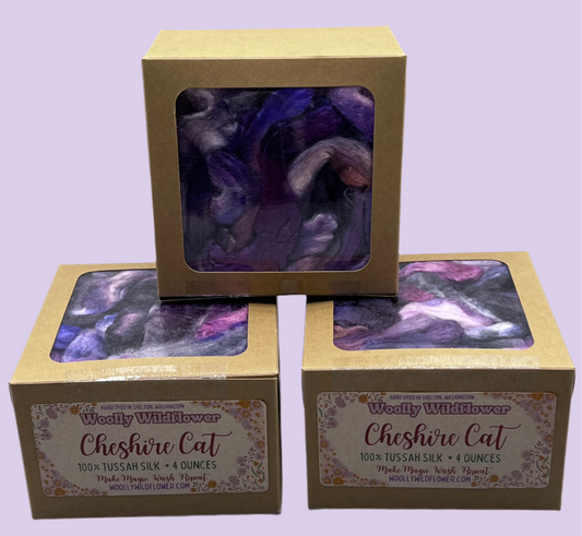 CHESHIRE CAT Tussah silk fiber