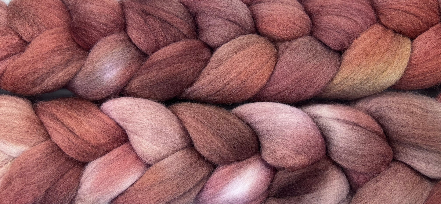 hand dyed fiber by Woolly Wildflower