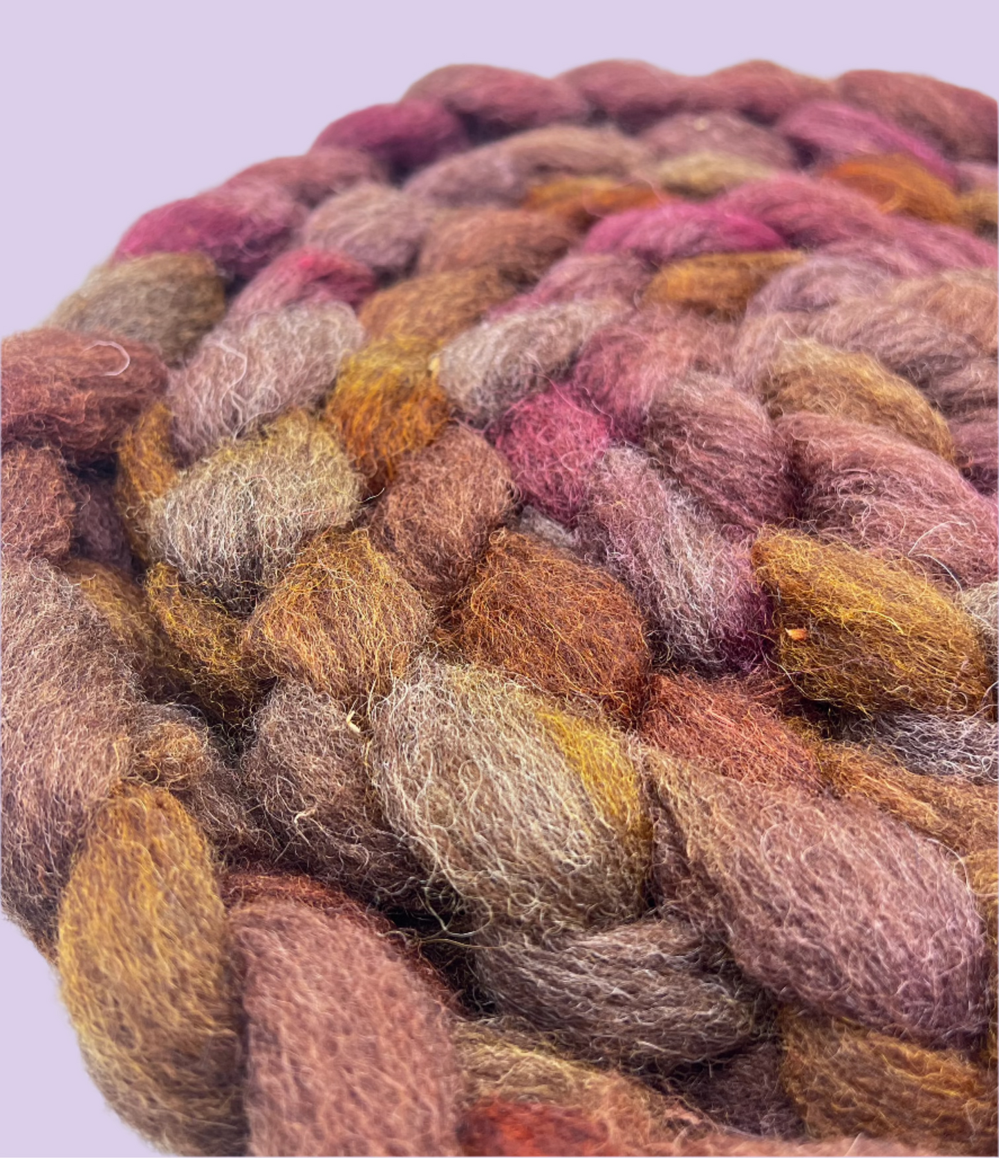 hand dyed fiber by Woolly Wildflower