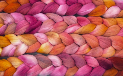 hand dyed fiber by Woolly Wildflower