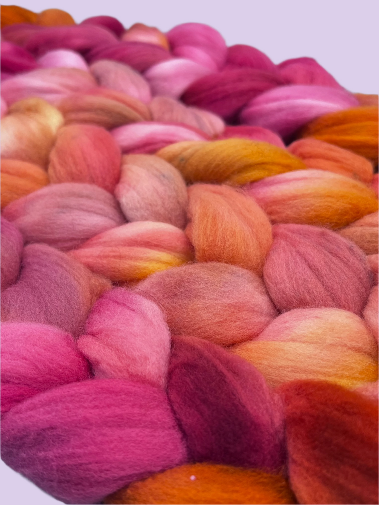 hand dyed fiber by Woolly Wildflower