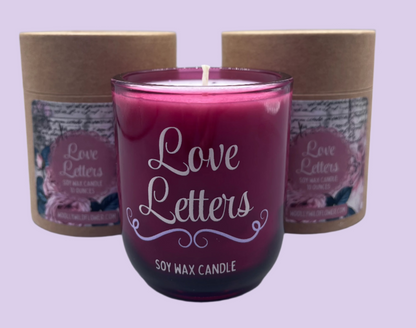 hand made candle from Woolly Wildflower