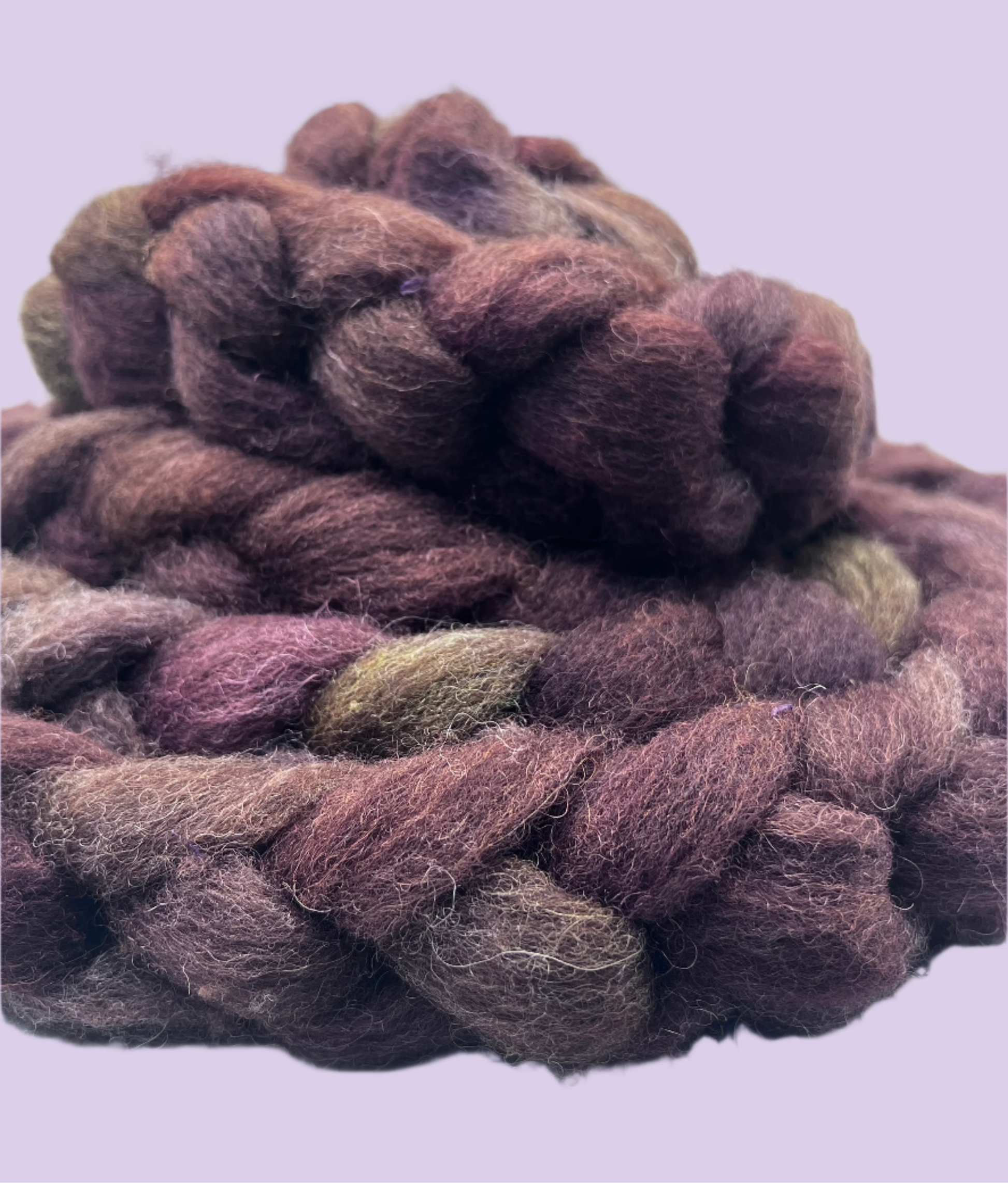 hand dyed fiber by Woolly Wildflower