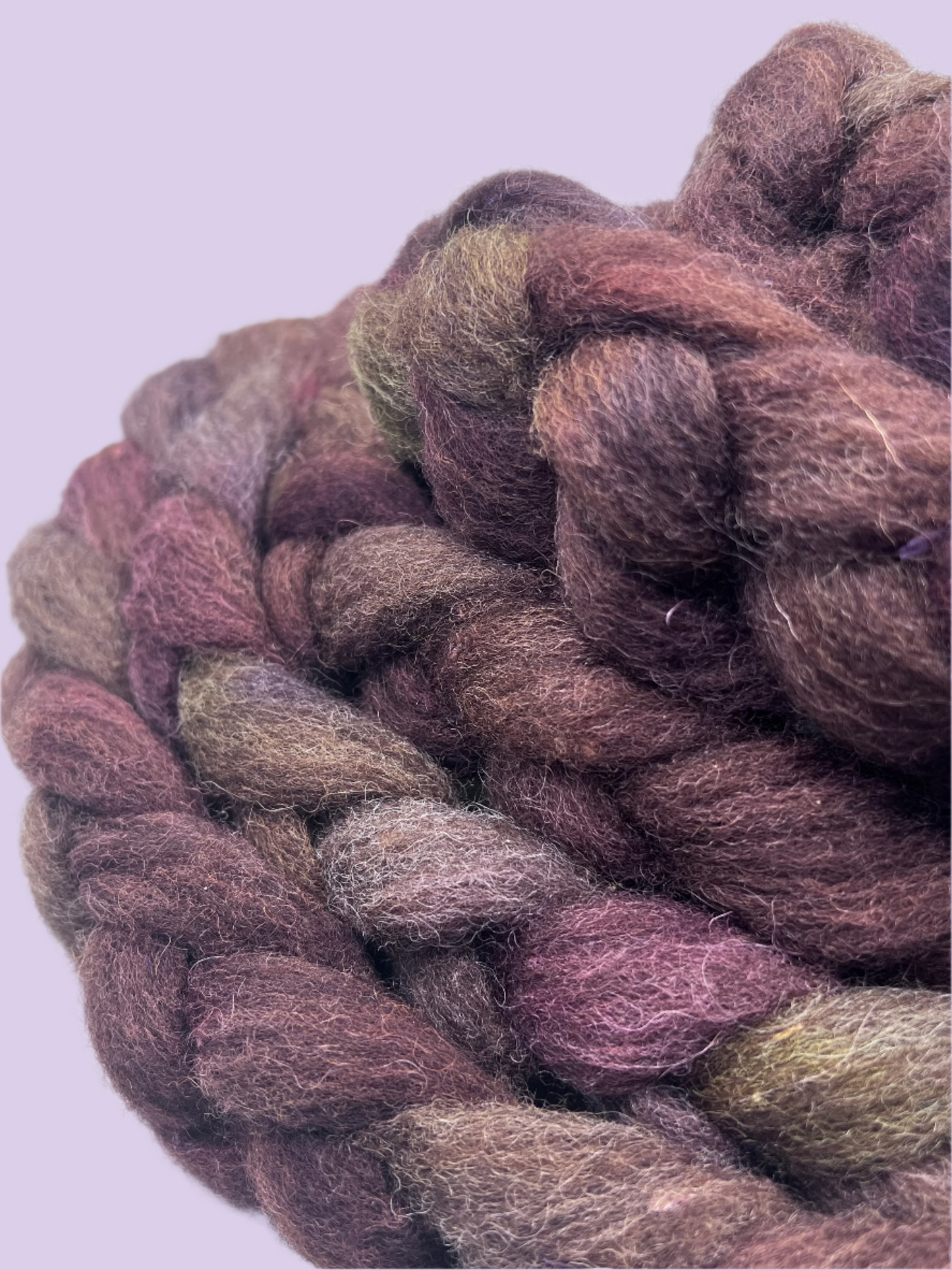 hand dyed fiber by Woolly Wildflower