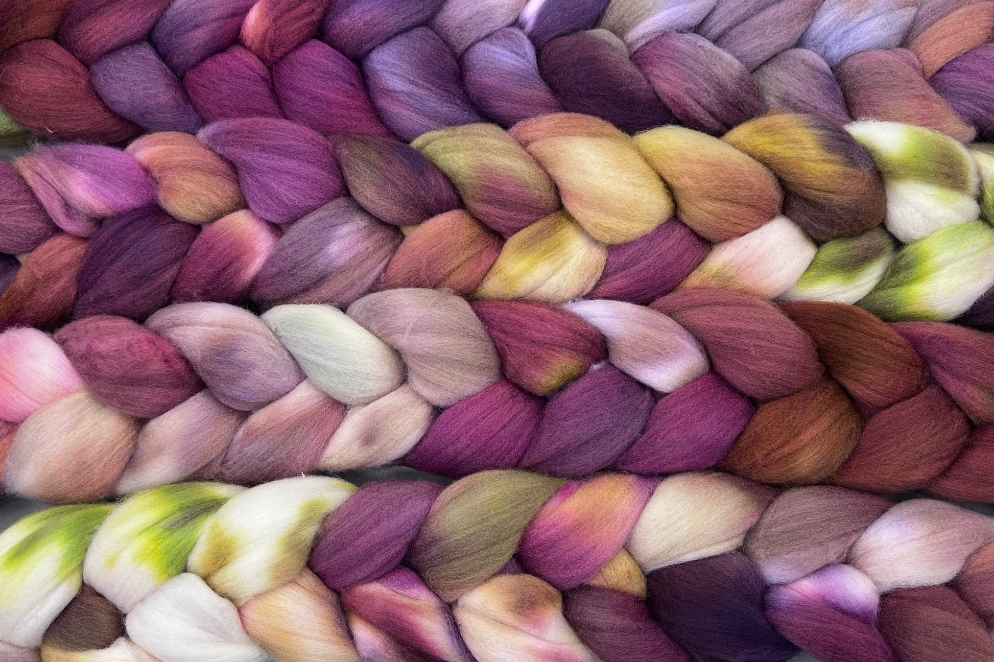 hand dyed fiber from Woolly Wildflower